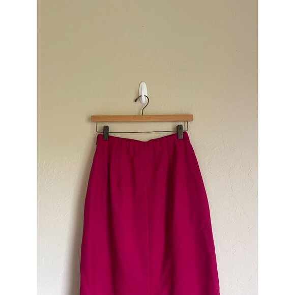 Vintage VTG Pendleton Pink Wool Pencil Skirt Made in USA Size 6 - Picture 7 of 9